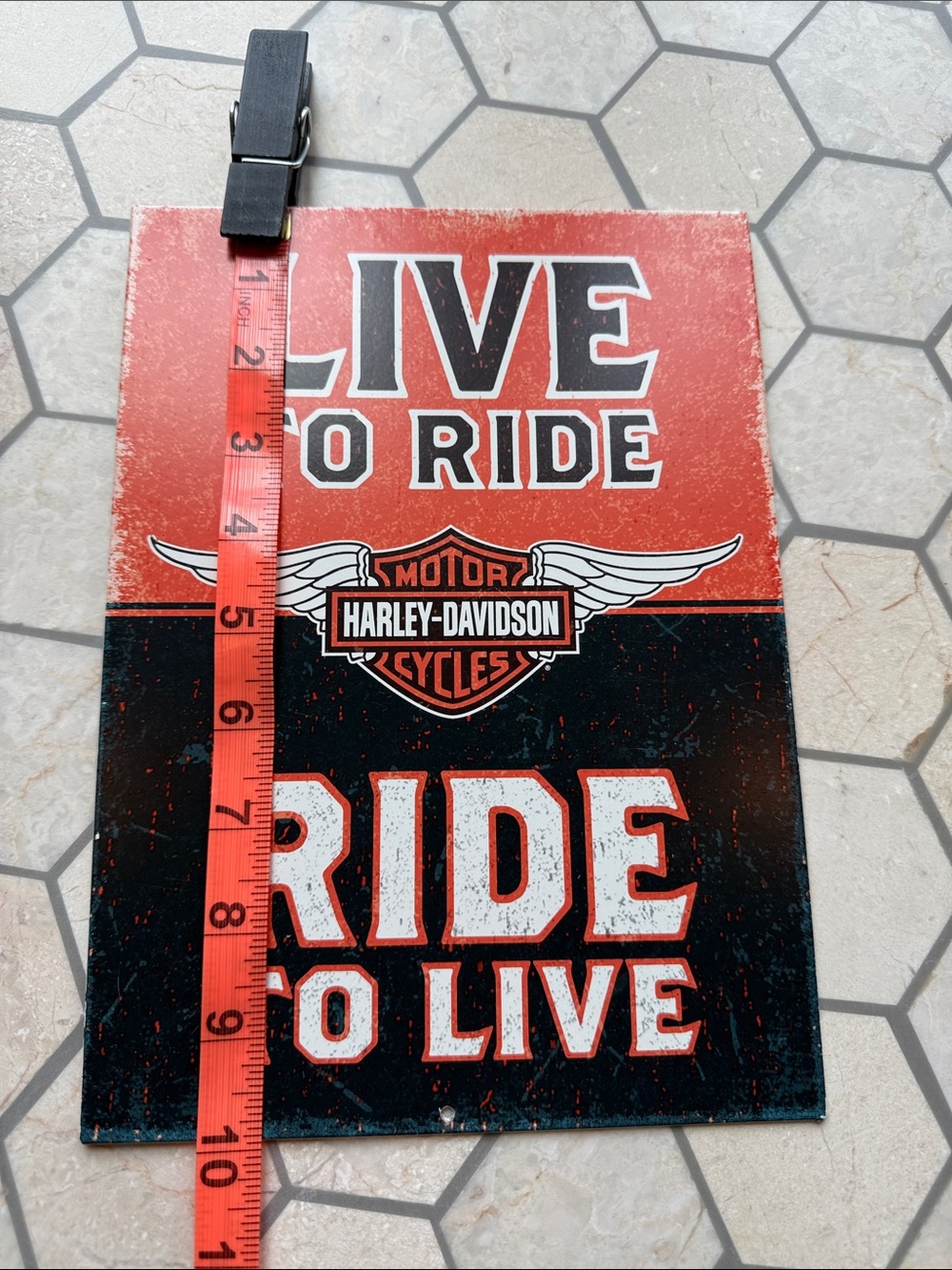 🖤🧡 Harley-Davidson Metal Decorative Sign - Picture 2 of 5
